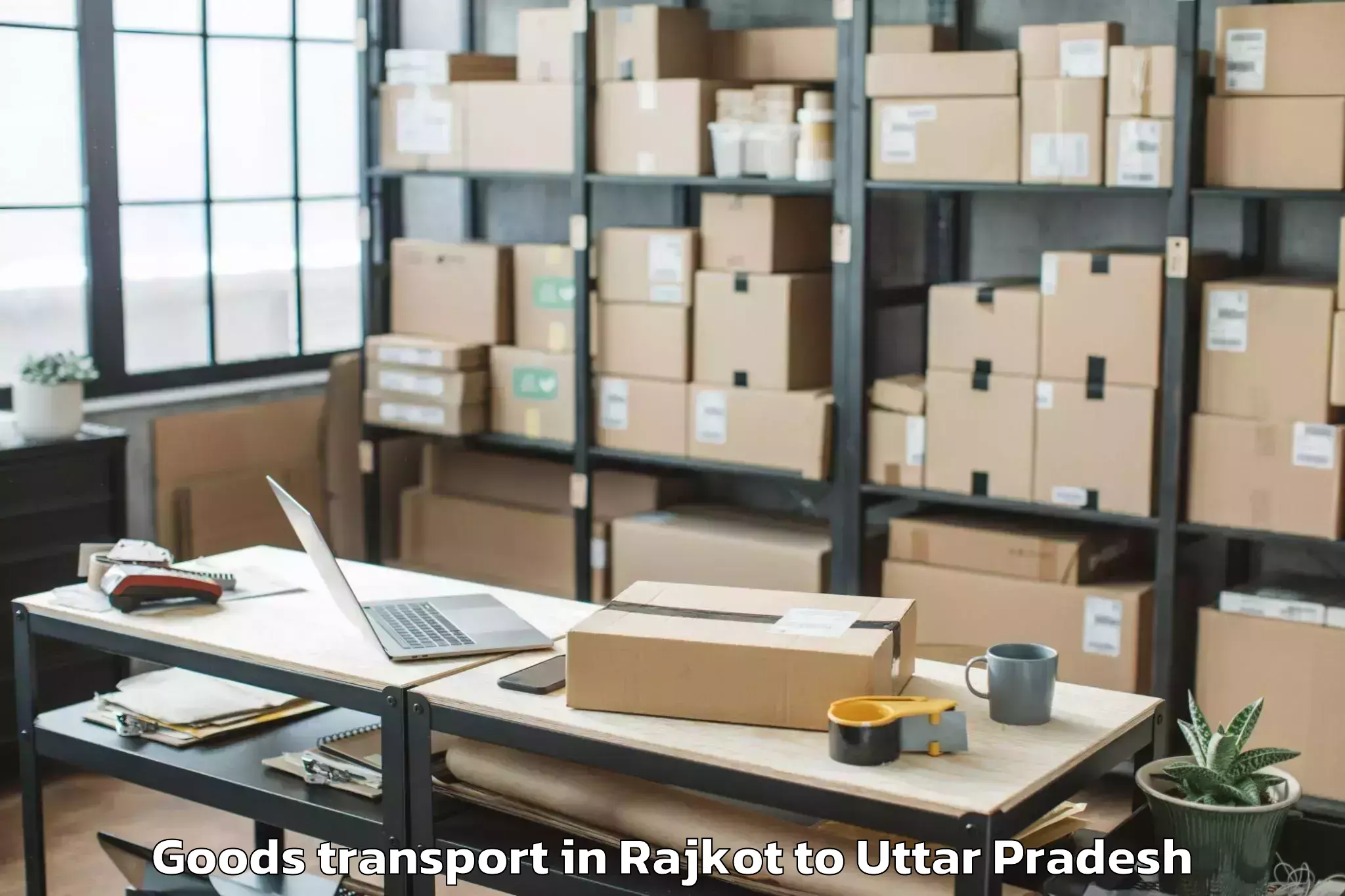 Hassle-Free Rajkot to Bahraigh Goods Transport